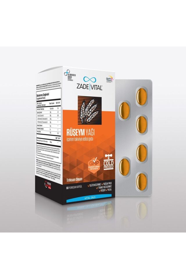Rüşeym Yağı Triticum Vulgare, Wheat Germ (1 Kutu) 60 Kapsül