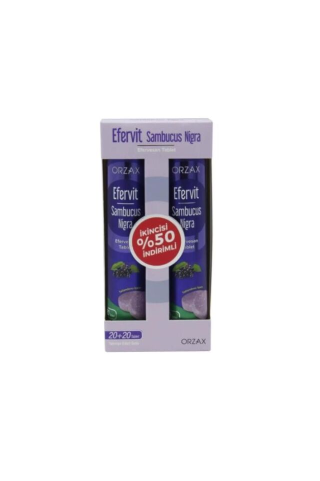 Efervit Sambucus Nigra İkili Tablet 20+20 - İkincisi %50
